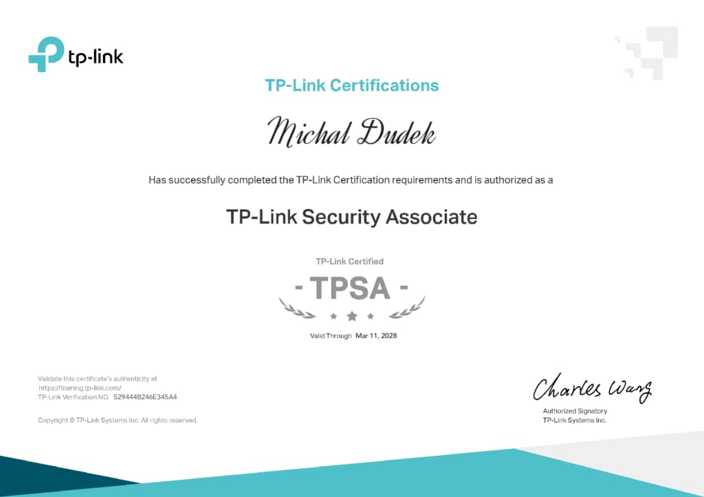 TP-Link TPSA – Michal Dudek